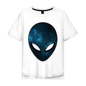 Мужская футболка хлопок Oversize с принтом Инопланетный разум в Екатеринбурге, 100% хлопок | свободный крой, круглый ворот, “спинка” длиннее передней части | астронавт | галактика | голова | звезды | инопланетянин | космос | пришелец