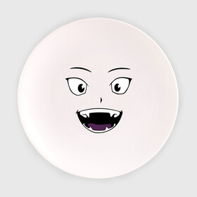 Тарелка с принтом Лицо вампира в стиле аниме в Екатеринбурге, фарфор | диаметр - 210 мм
диаметр для нанесения принта - 120 мм | вампир | глаза | зубы | клыки | лицо | монстр | носферату | смайл