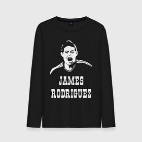 Мужской лонгслив хлопок с принтом James Rodriguez в Екатеринбурге, 100% хлопок |  | columbia | football | james | rodriguez | колумбия | родригес | футбол | хамес