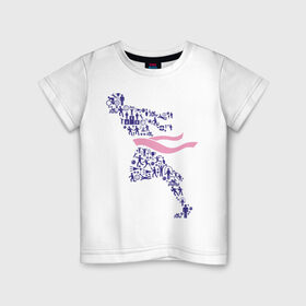 Детская футболка хлопок с принтом Победа (спортивная абстракция) в Екатеринбурге, 100% хлопок | круглый вырез горловины, полуприлегающий силуэт, длина до линии бедер | победа | спорт | спортивная