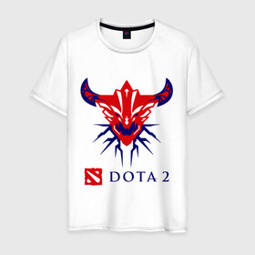 Мужская футболка хлопок с принтом Dota 2 Monster (свет) в Екатеринбурге, 100% хлопок | прямой крой, круглый вырез горловины, длина до линии бедер, слегка спущенное плечо. | 