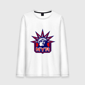 Мужской лонгслив хлопок с принтом HC New York Rangers Emblem в Екатеринбурге, 100% хлопок |  | Тематика изображения на принте: club | hockey | new | nyr | rangers | york | клуб | хоккей