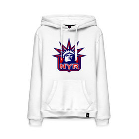 Мужская толстовка хлопок с принтом HC New York Rangers Emblem в Екатеринбурге, френч-терри, мягкий теплый начес внутри (100% хлопок) | карман-кенгуру, эластичные манжеты и нижняя кромка, капюшон с подкладом и шнурком | club | hockey | new | nyr | rangers | york | клуб | хоккей