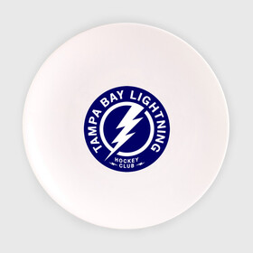 Тарелка 3D с принтом HC Tampa Bay Lightning в Екатеринбурге, фарфор | диаметр - 210 мм
диаметр для нанесения принта - 120 мм | bay | club | hockey | lightning | tampa | клуб | хоккей