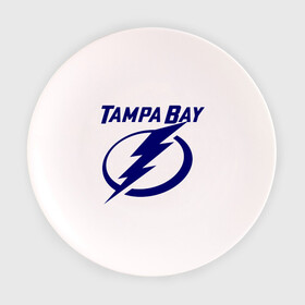 Тарелка 3D с принтом HC Tampa Bay в Екатеринбурге, фарфор | диаметр - 210 мм
диаметр для нанесения принта - 120 мм | bay | club | hockey | tampa | клуб | хоккей