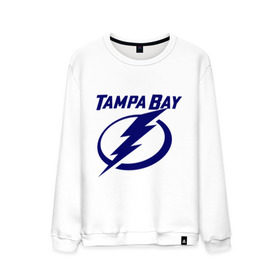 Мужской свитшот хлопок с принтом HC Tampa Bay в Екатеринбурге, 100% хлопок |  | bay | club | hockey | tampa | клуб | хоккей