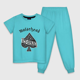 Детская пижама хлопок с принтом Motorhead ace of spades в Екатеринбурге, 100% хлопок |  брюки и футболка прямого кроя, без карманов, на брюках мягкая резинка на поясе и по низу штанин
 | motorhead