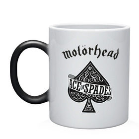 Кружка хамелеон с принтом Motorhead ace of spades в Екатеринбурге, керамика | меняет цвет при нагревании, емкость 330 мл | motorhead
