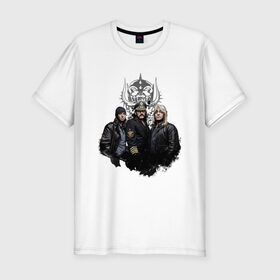 Мужская футболка премиум с принтом Motorhead в Екатеринбурге, 92% хлопок, 8% лайкра | приталенный силуэт, круглый вырез ворота, длина до линии бедра, короткий рукав | 