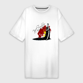 Платье-футболка хлопок с принтом Фрэдди Меркьюри в Екатеринбурге,  |  | queen | меломанам | музыка | рок | фрэдди меркьюри