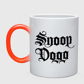 Кружка хамелеон с принтом Snoop Dogg в Екатеринбурге, керамика | меняет цвет при нагревании, емкость 330 мл | rap | snoop dogg | музыка | рэп | снуп дог