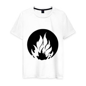 Мужская футболка хлопок с принтом Дивергент - Бесстрашие в Екатеринбурге, 100% хлопок | прямой крой, круглый вырез горловины, длина до линии бедер, слегка спущенное плечо. | бесстрашие | дивергент | огонь | символ