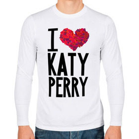 Мужской лонгслив хлопок с принтом I love Katy Perry в Екатеринбурге, 100% хлопок |  | katy perry | pop | знаменитости | корона | кэти перри | музыка | певица
