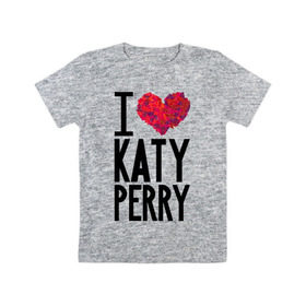 Детская футболка хлопок с принтом I love Katy Perry в Екатеринбурге, 100% хлопок | круглый вырез горловины, полуприлегающий силуэт, длина до линии бедер | katy perry | pop | знаменитости | корона | кэти перри | музыка | певица