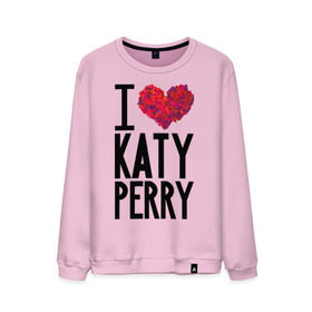 Мужской свитшот хлопок с принтом I love Katy Perry в Екатеринбурге, 100% хлопок |  | katy perry | pop | знаменитости | корона | кэти перри | музыка | певица