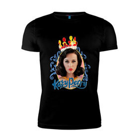 Мужская футболка премиум с принтом Katy Perry в Екатеринбурге, 92% хлопок, 8% лайкра | приталенный силуэт, круглый вырез ворота, длина до линии бедра, короткий рукав | katy perry | pop | знаменитости | корона | кэти перри | музыка | певица