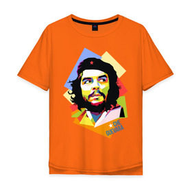 Мужская футболка хлопок Oversize с принтом Che Guevara в Екатеринбурге, 100% хлопок | свободный крой, круглый ворот, “спинка” длиннее передней части | че гевара