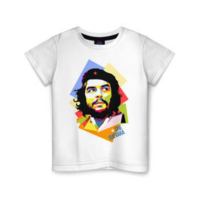 Детская футболка хлопок с принтом Che Guevara в Екатеринбурге, 100% хлопок | круглый вырез горловины, полуприлегающий силуэт, длина до линии бедер | че гевара