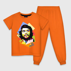 Детская пижама хлопок с принтом Che Guevara в Екатеринбурге, 100% хлопок |  брюки и футболка прямого кроя, без карманов, на брюках мягкая резинка на поясе и по низу штанин
 | че гевара
