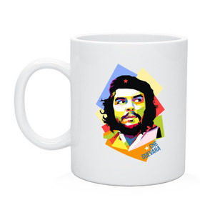 Кружка с принтом Che Guevara в Екатеринбурге, керамика | объем — 330 мл, диаметр — 80 мм. Принт наносится на бока кружки, можно сделать два разных изображения | че гевара