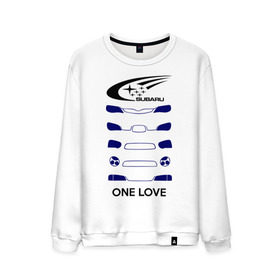 Мужской свитшот хлопок с принтом One love subaru в Екатеринбурге, 100% хлопок |  | Тематика изображения на принте: logo | one love | sti | subaru | авто | лого | субарик | субару