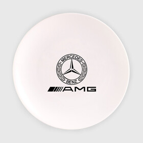 Тарелка 3D с принтом AMG в Екатеринбурге, фарфор | диаметр - 210 мм
диаметр для нанесения принта - 120 мм | amg | benz | logo | mercedes | авто | амг | лого | мерс | мерседес бенс