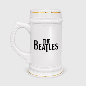 Кружка пивная с принтом The Beatles в Екатеринбурге,  керамика (Материал выдерживает высокую температуру, стоит избегать резкого перепада температур) |  объем 630 мл | beatles | битлз