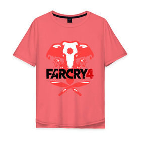 Мужская футболка хлопок Oversize с принтом Far Cry 4 (1) в Екатеринбурге, 100% хлопок | свободный крой, круглый ворот, “спинка” длиннее передней части | cry | far | far cry | ubisoft | край | фар | фаркрай | юбисофт
