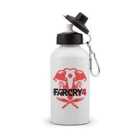 Бутылка спортивная с принтом Far Cry 4 (1) в Екатеринбурге, металл | емкость — 500 мл, в комплекте две пластиковые крышки и карабин для крепления | cry | far | far cry | ubisoft | край | фар | фаркрай | юбисофт