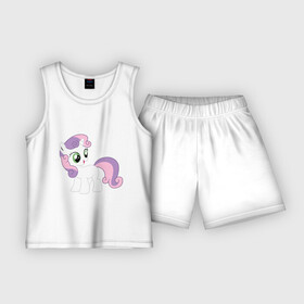 Детская пижама с шортами хлопок с принтом Пони Крошка Бель в Екатеринбурге,  |  | my little pony | бель | крошка | пони