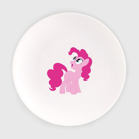 Тарелка с принтом Пони Пинки Пай в Екатеринбурге, фарфор | диаметр - 210 мм
диаметр для нанесения принта - 120 мм | my little pony | пинки пай | пони