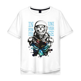 Мужская футболка хлопок Oversize с принтом Бесконечный космос в Екатеринбурге, 100% хлопок | свободный крой, круглый ворот, “спинка” длиннее передней части | infinite | interstellar | space | univers | астронавт | бесконечный космос | вселенная | интерстеллар | космонавт