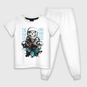 Детская пижама хлопок с принтом Бесконечный космос в Екатеринбурге, 100% хлопок |  брюки и футболка прямого кроя, без карманов, на брюках мягкая резинка на поясе и по низу штанин
 | infinite | interstellar | space | univers | астронавт | бесконечный космос | вселенная | интерстеллар | космонавт