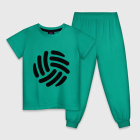 Детская пижама хлопок с принтом Волейбольный мячик в Екатеринбурге, 100% хлопок |  брюки и футболка прямого кроя, без карманов, на брюках мягкая резинка на поясе и по низу штанин
 | волейбол