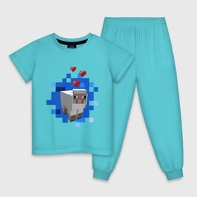 Детская пижама хлопок с принтом Minecraft sheep в Екатеринбурге, 100% хлопок |  брюки и футболка прямого кроя, без карманов, на брюках мягкая резинка на поясе и по низу штанин
 | 2015 | minecraft | бараны | животные | майнкрафт | овечки | приколы | символ года | ягнята