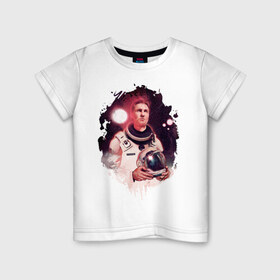 Детская футболка хлопок с принтом Interstellar в Екатеринбурге, 100% хлопок | круглый вырез горловины, полуприлегающий силуэт, длина до линии бедер | interstellar | интерстеллар | космонавт | космос