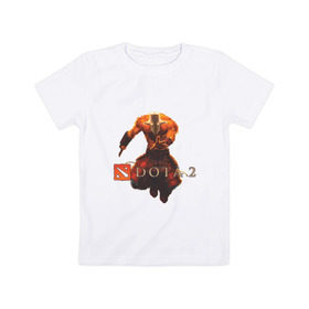 Детская футболка хлопок с принтом Dota 2 Juggernaut в Екатеринбурге, 100% хлопок | круглый вырез горловины, полуприлегающий силуэт, длина до линии бедер | Тематика изображения на принте: dota | dota2 | juggernaut | джаггернаут | дота | дота2