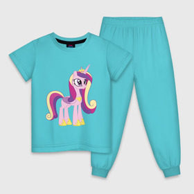 Детская пижама хлопок с принтом Принцесса Каденс в Екатеринбурге, 100% хлопок |  брюки и футболка прямого кроя, без карманов, на брюках мягкая резинка на поясе и по низу штанин
 | my little pony | каденс | мой маленький пони | пони