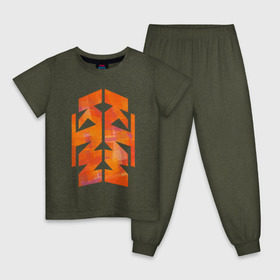 Детская пижама хлопок с принтом KTM | КТМ в Екатеринбурге, 100% хлопок |  брюки и футболка прямого кроя, без карманов, на брюках мягкая резинка на поясе и по низу штанин
 | Тематика изображения на принте: 