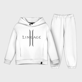 Детский костюм хлопок Oversize с принтом Lineage logo в Екатеринбурге,  |  | Тематика изображения на принте: lineage | logo | игра | логотип