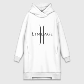 Платье-худи хлопок с принтом Lineage logo в Екатеринбурге,  |  | lineage | logo | игра | логотип