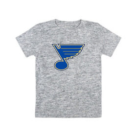 Детская футболка хлопок с принтом St. Louis Blues в Екатеринбурге, 100% хлопок | круглый вырез горловины, полуприлегающий силуэт, длина до линии бедер | st. louis blues tarasenko | нхл