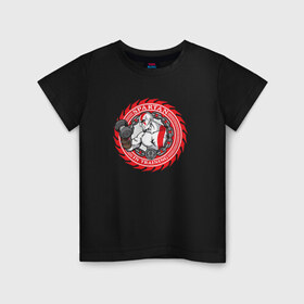 Детская футболка хлопок с принтом Спартанцы в Екатеринбурге, 100% хлопок | круглый вырез горловины, полуприлегающий силуэт, длина до линии бедер | спарта