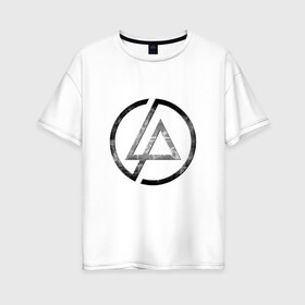 Женская футболка хлопок Oversize с принтом Linkin Park в Екатеринбурге, 100% хлопок | свободный крой, круглый ворот, спущенный рукав, длина до линии бедер
 | 