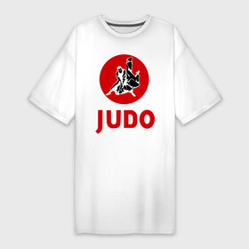 Платье-футболка хлопок с принтом Judo в Екатеринбурге,  |  | дзюдо