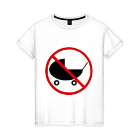 Женская футболка хлопок с принтом Child Free в Екатеринбурге, 100% хлопок | прямой крой, круглый вырез горловины, длина до линии бедер, слегка спущенное плечо | child free | чайлдфри