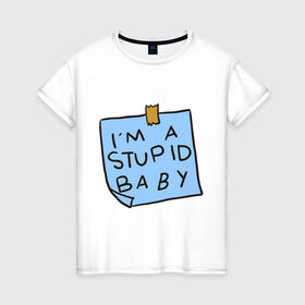 Женская футболка хлопок с принтом MAGGY SIMPSON NOTE в Екатеринбурге, 100% хлопок | прямой крой, круглый вырез горловины, длина до линии бедер, слегка спущенное плечо | 