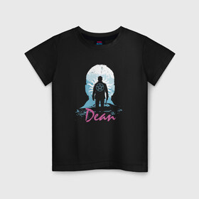 Детская футболка хлопок с принтом Supernatural - Dean в Екатеринбурге, 100% хлопок | круглый вырез горловины, полуприлегающий силуэт, длина до линии бедер | Тематика изображения на принте: 