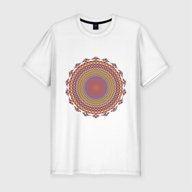 Мужская футболка премиум с принтом Оптическая иллюзия в Екатеринбурге, 92% хлопок, 8% лайкра | приталенный силуэт, круглый вырез ворота, длина до линии бедра, короткий рукав | восприятие | иллюзия | оптическая иллюзия
