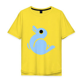 Мужская футболка хлопок Oversize с принтом Утка или заяц в Екатеринбурге, 100% хлопок | свободный крой, круглый ворот, “спинка” длиннее передней части | восприятие | заяц | иллюзия | оптическая иллюзия | утка